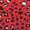 Black And Red 2 in 1 Animal Printed skirt Midi Dress