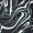 Black And Green Marble Print Dip Hem Midi Dress