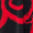 Black and Red Long Sleeve Wrap Midi Dress