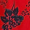 Black and Red 2 in 1 Floral Printed Wrap Midi Dress
