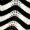 Black And White Zig Zag Sleeveless Crochet Midi Dress