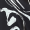 Black Abstract Stripe Print Long Cuff Sleeved Top