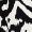 Black And White Abstract Print Racer Neck Frill Hem Midi Dress