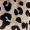 Black And Cream Leopard Print Short Sleeve Belted Wrap Midi Dress