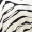 Black And Cream Zebra Print Zig Zag Hem Pleated Midi Dress