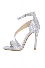 All Over Glitter Strap Heels