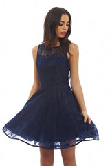 All-Over Lace Skater Dress