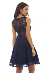 All-Over Lace Skater Dress