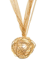 Big Pearl Multi Chain Necklace