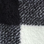 Black Check Pocket Detail Hooded Teddy Jacket